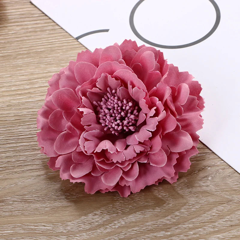 Spring Summer Simulated Peony Flowers Hair Claw Clip Headdress Women Girls Korean Sweet Colored Floral Hairpin Hair Accessories