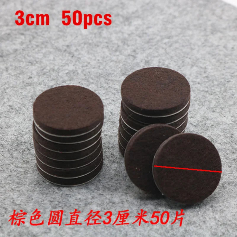 Self Adhesive Felt Chair Leg Pads Floor Protectors Furniture Legs Table Leg Covers Round Bottom Anti-Slip Pads Chair Socks Feet