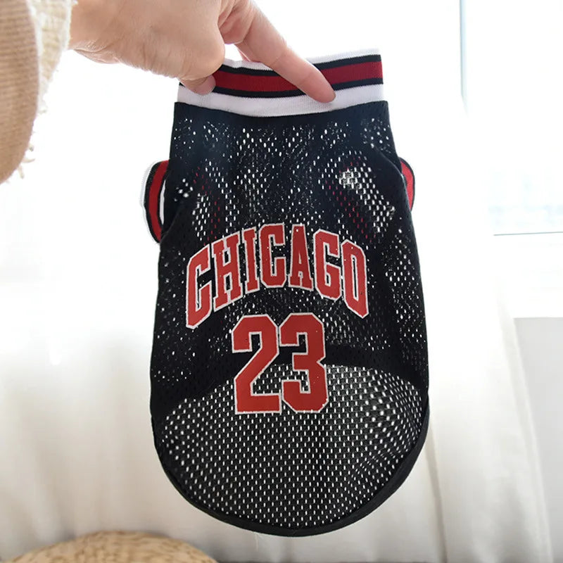 Dog Basketball Jersey Mesh Breathable XS-5XL