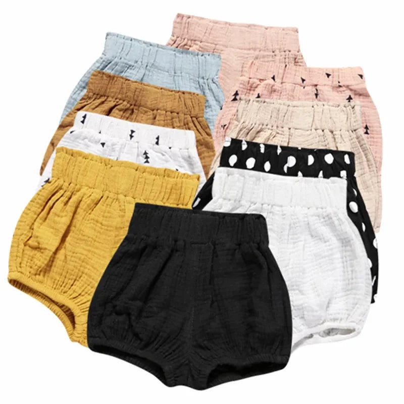 Summer Infant Baby Shorts for Boys Girls PP Pants Children's Clothing Boys Comfortable Cotton Linen Kids Clothes Shorts 3M-6Y