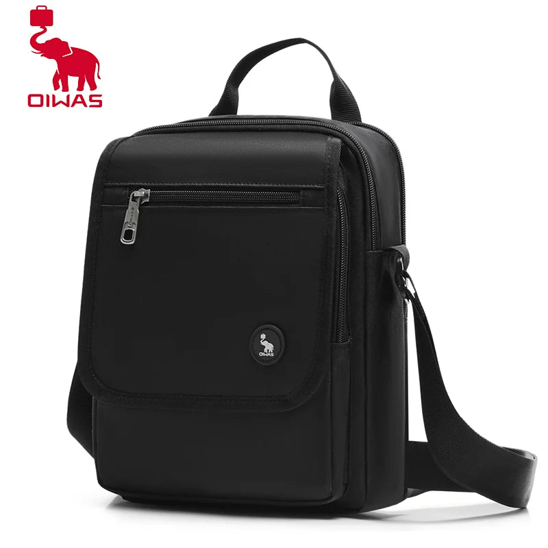 OIWAS Men's Shoulder Bag Business Leisure Large Capacity Portable Handbag Multi Layer Sling Pack Male's Crossbody Bags