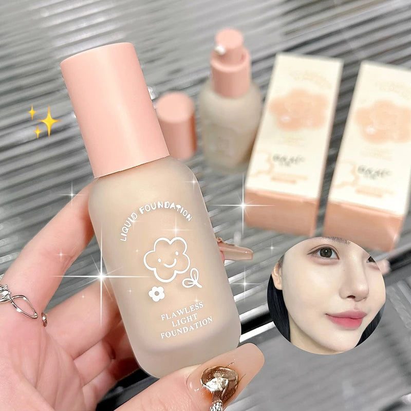 Creamy Skin Liquid Foundation Full Coverage Makeup Base Oil Control Waterproof Concealer BB Cream Foundation Korean Cosmetic Odo