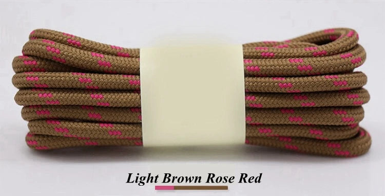 1Pair Round Shoelaces Durable Polyester Shoelace Outdoor Boots Sneakers Laces for Shoes 100/120/140/160cm Shoe Accessories