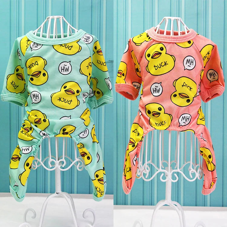 Cute Dog Clothes Soft Puppy Pajamas Outfits Pet Clothing for Small Dogs tshirts Spring Summer Yorkies Chihuahua Clothes 12c30
