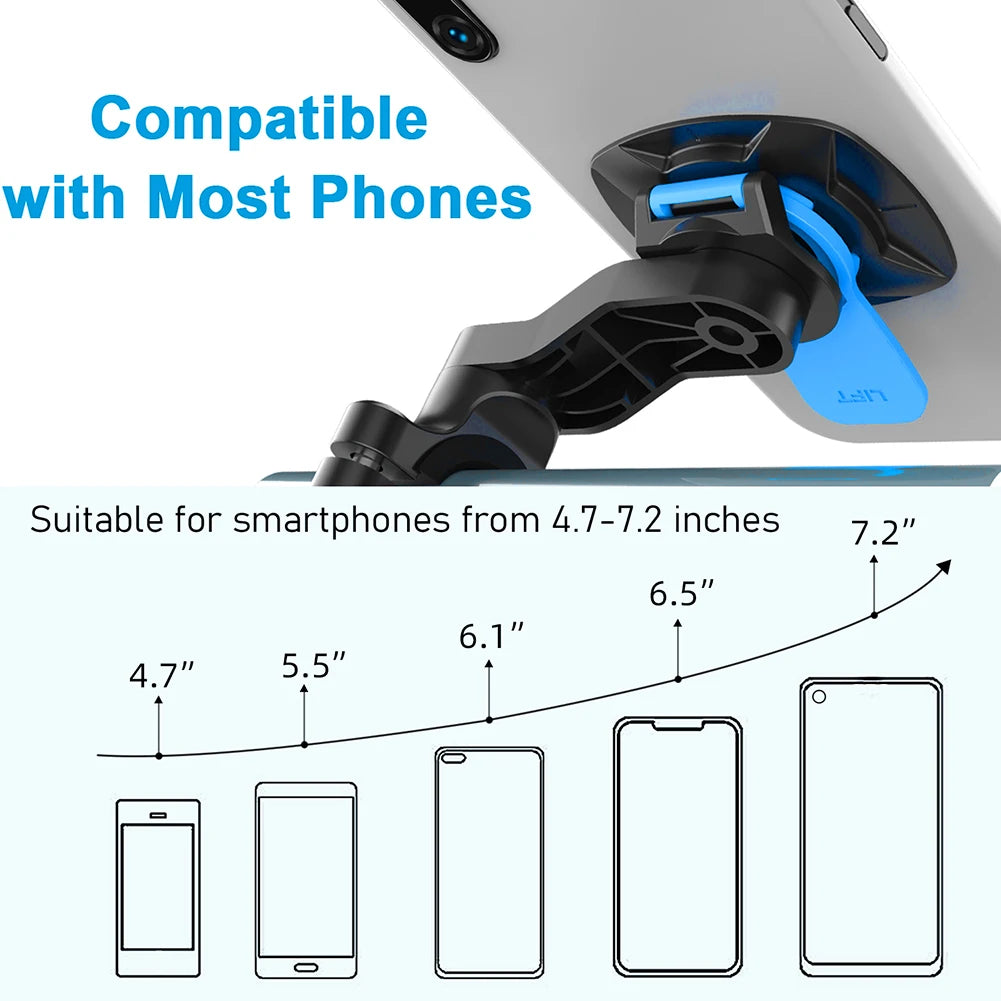 Motorcycle Bike Phone Holder Stand Bicycle Quad Lock Phone Holder Shock Absorber Bicycle Mobile Support Handlebar Mount Bracket
