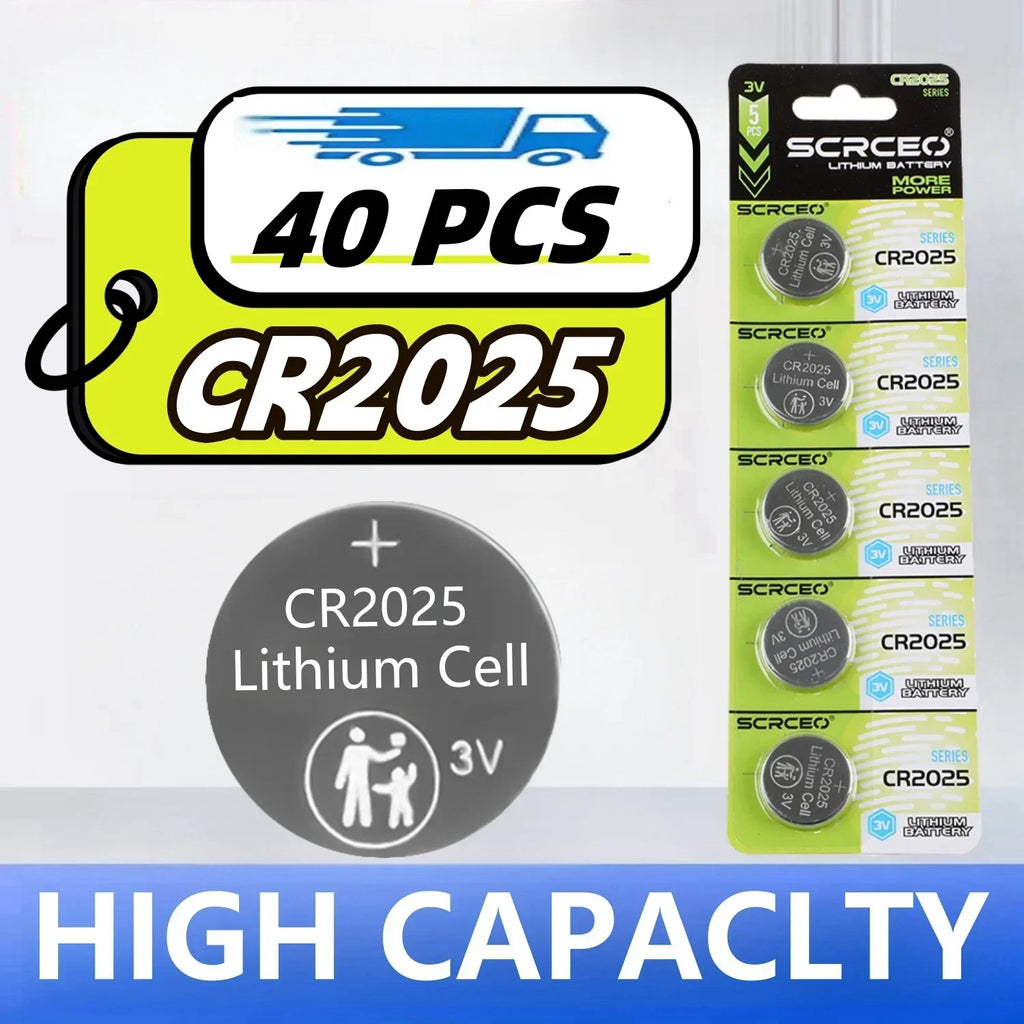 2-50PCS 3V CR2025 CR 2025 Lithium Button Battery DL2025 BR2025 5003LC LM2025 Coin Cell Watch Batteries For Toys Clock Computer
