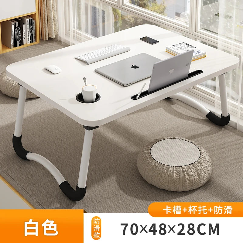 Bed Desk Lazy Portable Computer Desk Home Folding Table Bedroom Bay Window Sitting Small Table Student Dormitory Study Table