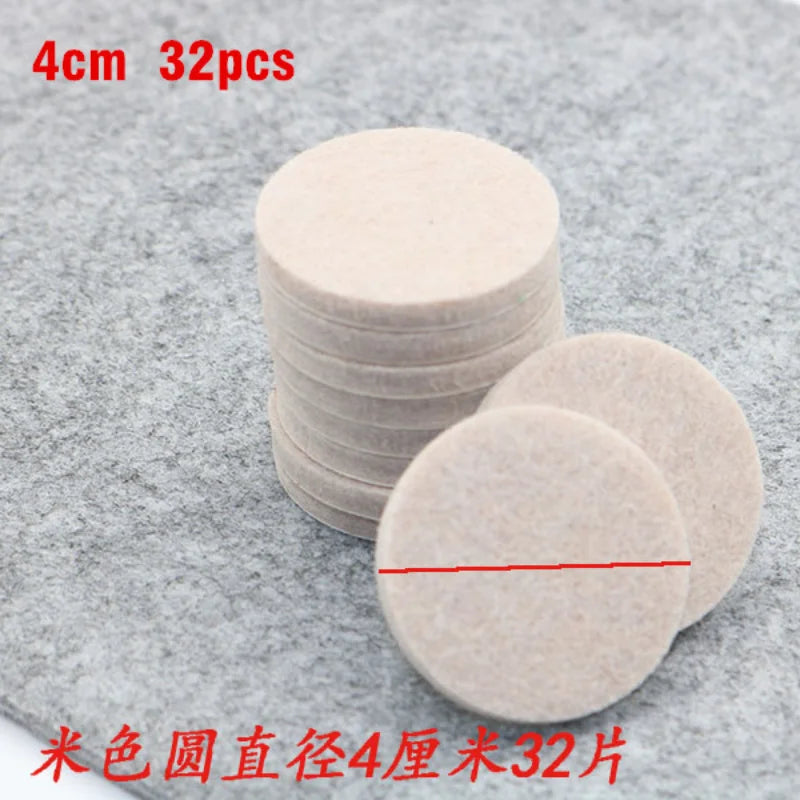 20mm Felt Chair Leg Pads 5mm Thick Floor Scratch Protector Mat Mute Non-slip Self Adhesive DIY Furniture Accessories