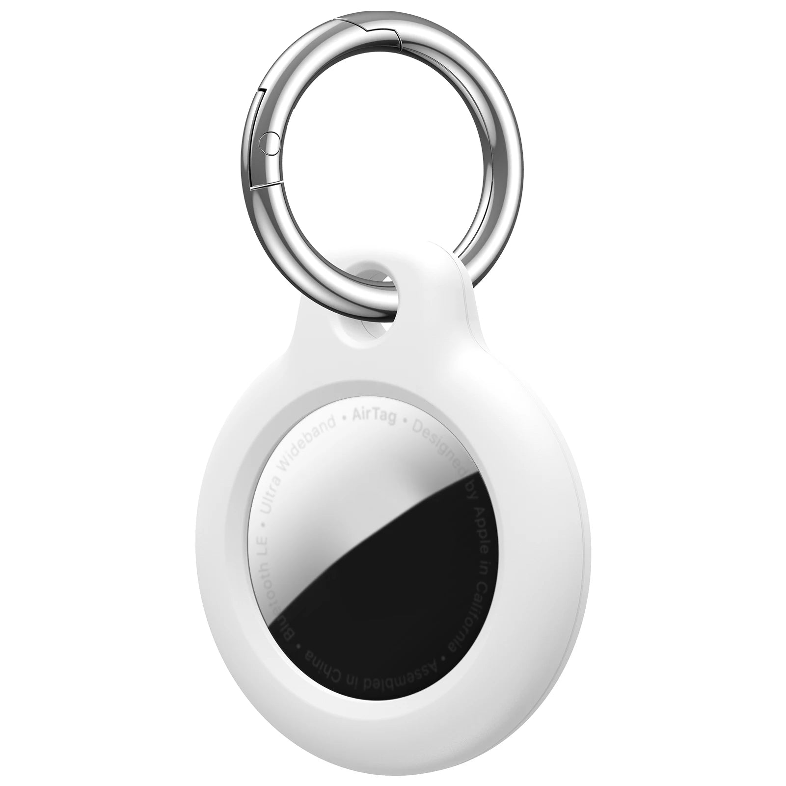 Case for Apple Air tag Holder with Keychain Protective Shell Tracker Accessories Hard PC AntiDrop Airtags Key Chain Air tag Case