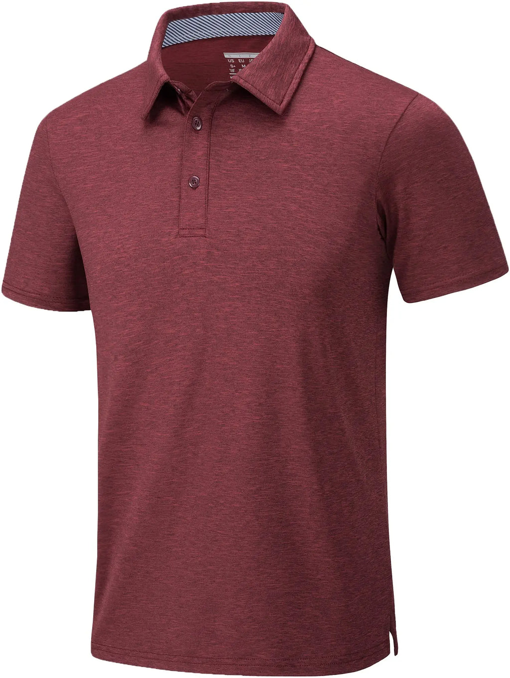 TACVASEN Summer Polo T-shirts Mens Casual Short Sleeve Shirts 3 Buttons Down Quick Dry Breathable Golf Fishing Pullover Workwear