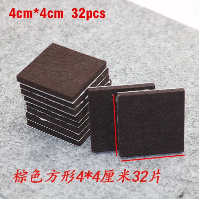 Self Adhesive Felt Chair Leg Pads Floor Protectors Furniture Legs Table Leg Covers Round Bottom Anti-Slip Pads Chair Socks Feet