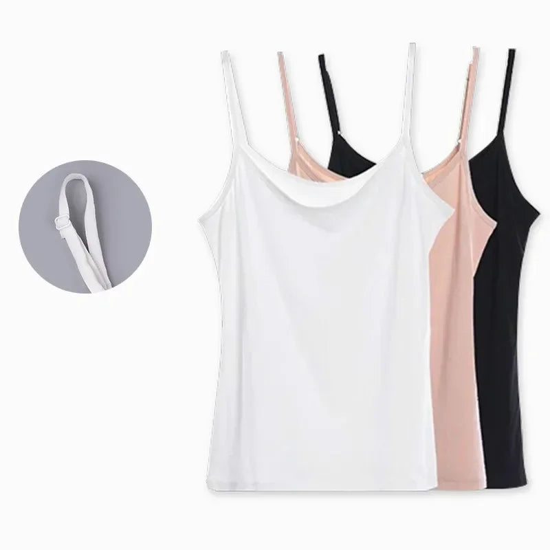 Summer Tank Top Women Camisole Adjustable Strap