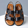 Big Size 49 Summer SplitLeather Beach Sandals Men Shoes Big Size 49 50 Leather Sandals for Men Soft Outdoor Walking Man Footwear