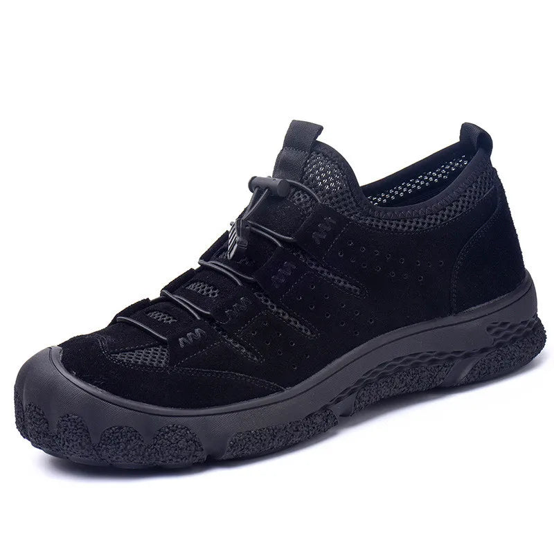 Work Safety Shoes Men Breathable Steel Toe Shoes Women Indestructible Work Sneakers Lightweight Protective Safety Boots