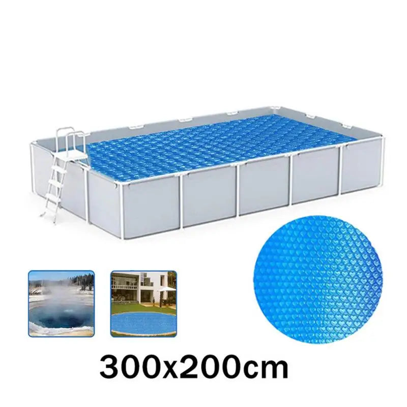 Solar Pool Cover Heat Retaining Bubble Blanket