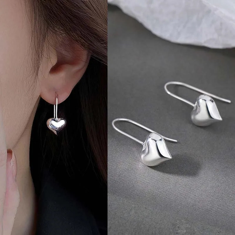 4Pcs/set Stainless Steel Aesthetic Zircon Crystal Hoop Earrings for Women Egirl New Y2K Cool Daily Wear Jewelry Accessories