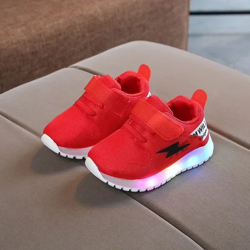 Breathable Sneakers Shoes with Multicolor LED for Children-5