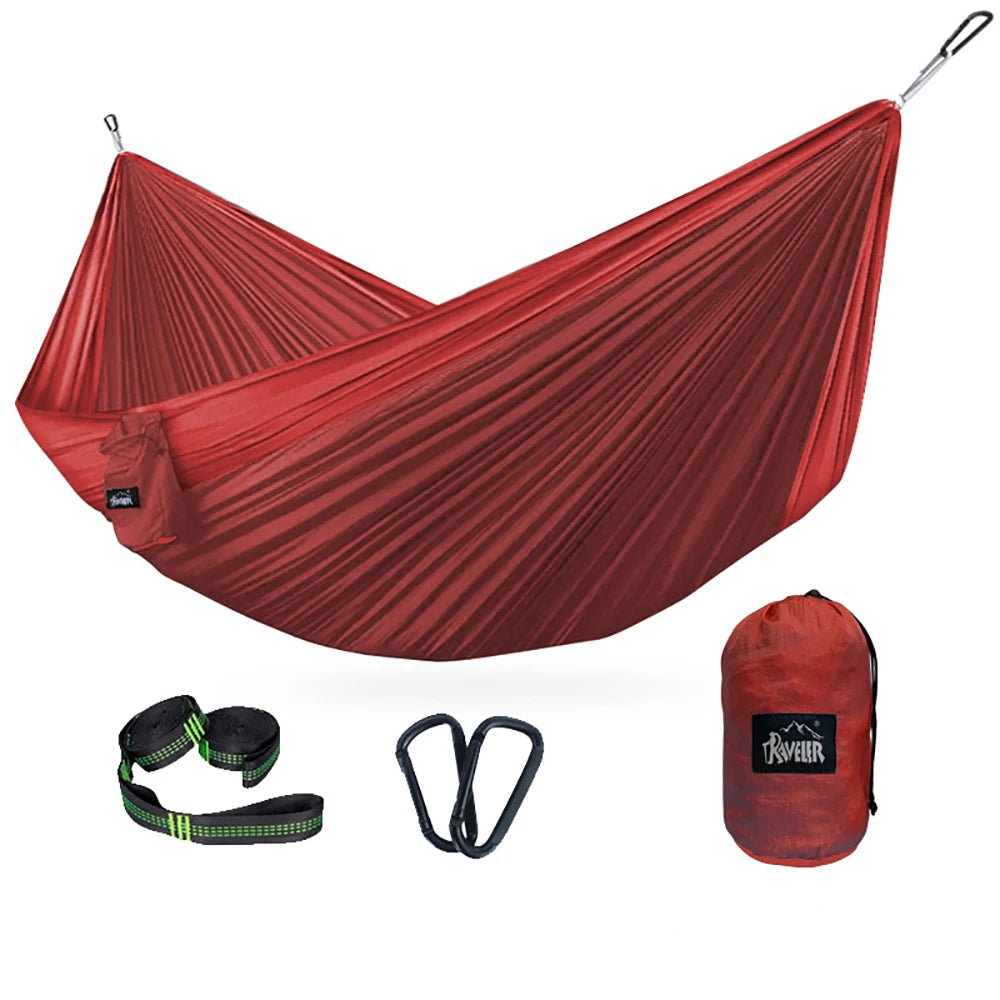 300x200cm Portable Camping Tourist Parachute Cloth Hammocks  Outdoor Garden Travel Sleeping Hanging Hammock Swing Nature Hike