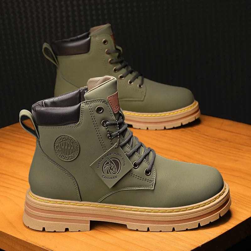 Men Shoes Winter Casual Shoes Lace Up Boots For Outdoor Shoes For Man