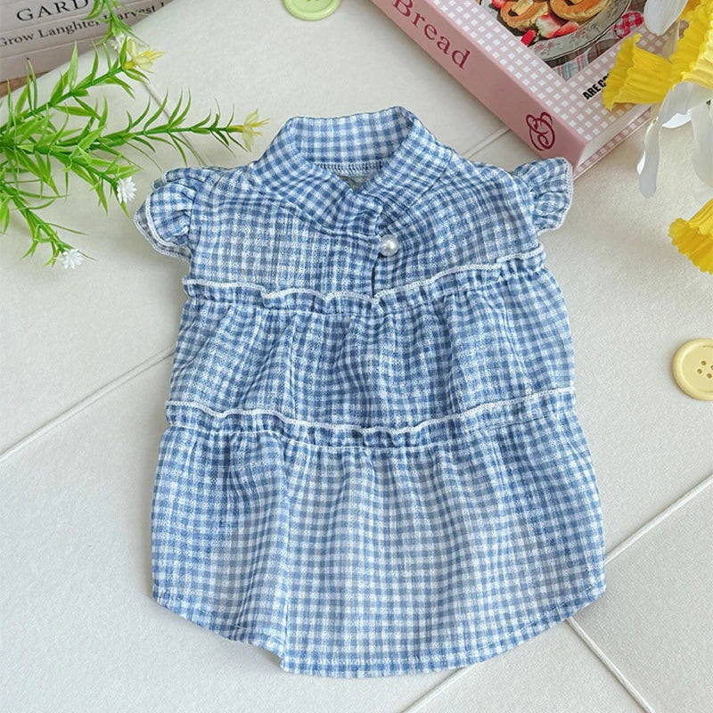 Fashion Dog Dress Dot Pet Dog Clothes Summer Suspender Puppy Skirt Chihuahua Yorkie Bichon Clothing Girl Dog Costume Cat Dresses