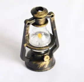 1:6 1:12 Scale Micro Landscape Pretend Play Dollhouse Accessories Mini Kerosene Lantern Miniature Oil Lamp Scene Ornaments