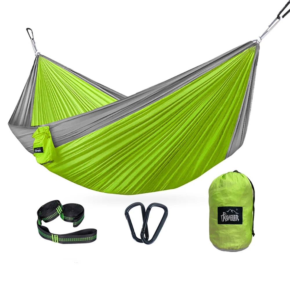 300x200cm Portable Camping Tourist Parachute Cloth Hammocks  Outdoor Garden Travel Sleeping Hanging Hammock Swing Nature Hike