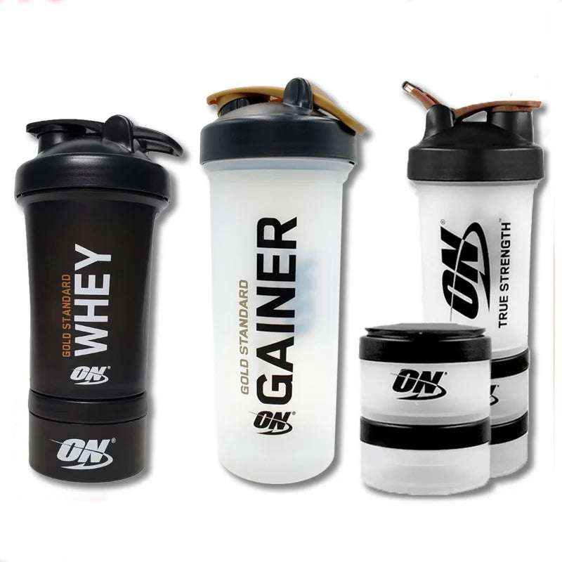 Shake Cup 450ML Protein Powder Shake Cup with Ball Medicine Box Cup ON Fitness Cup Large-capacity Plastic Cup