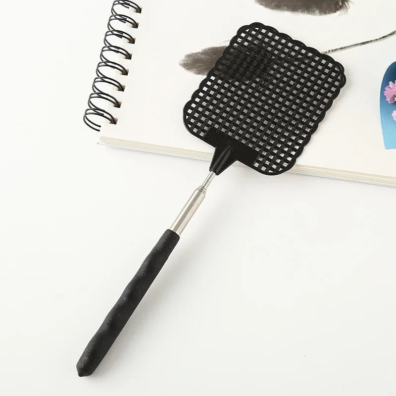 Adjustable Plastic Fly Swatter Home Long Handle Flyswatter Flapper Insect Killer