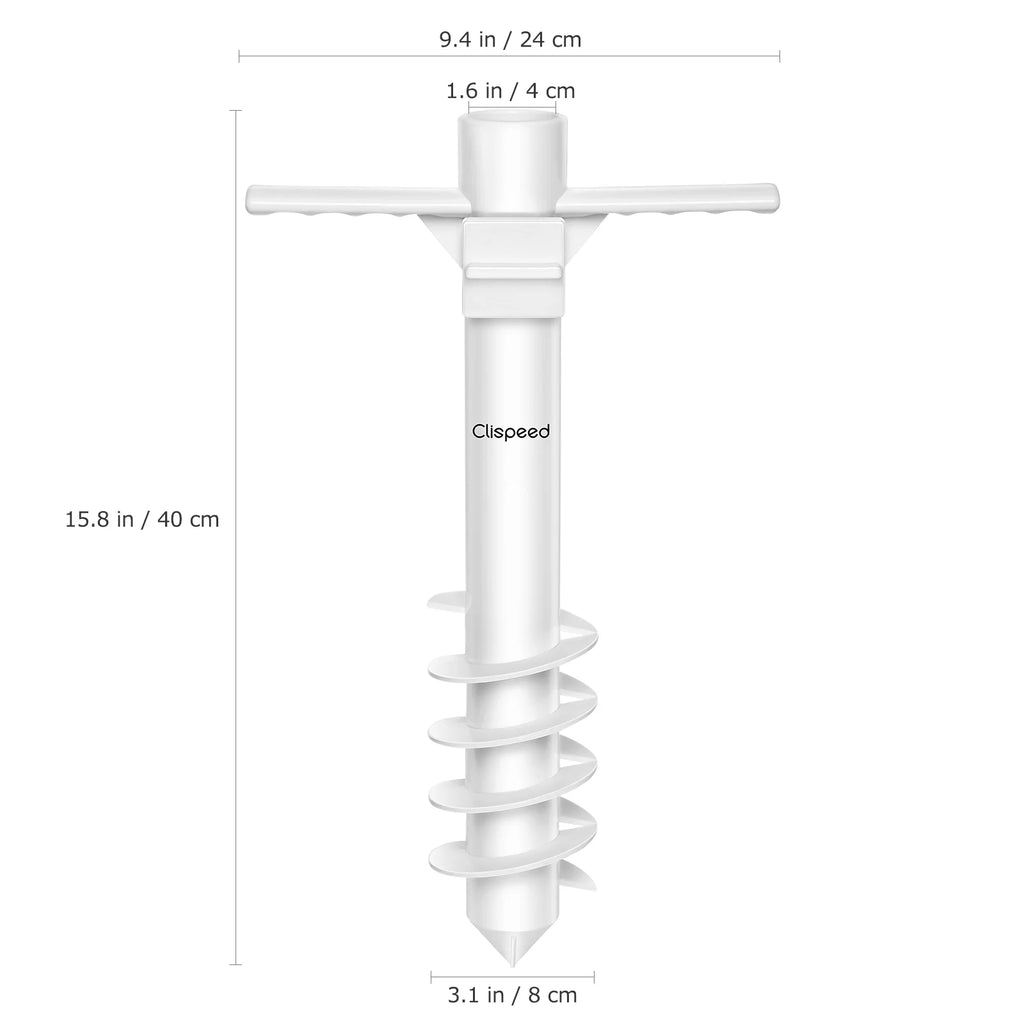 Plastic Beach Umbrella Sand Anchor Patio Stand Garden Parasol Base Outdoor Furniture Vacation Accessories Clispeed Anti Rust