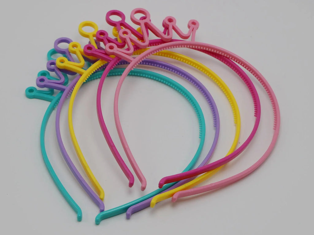 Plastic Crown Hair Tiara Princess Headband 10pcs