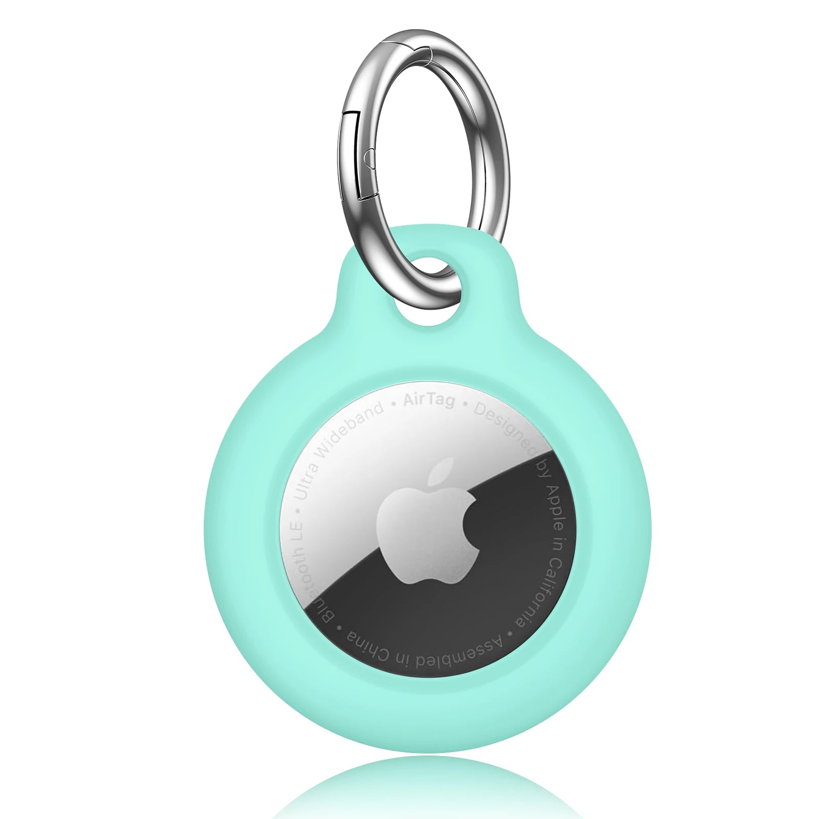 Case for Apple Air tag Holder with Keychain Protective Shell Tracker Accessories Hard PC AntiDrop Airtags Key Chain Air tag Case