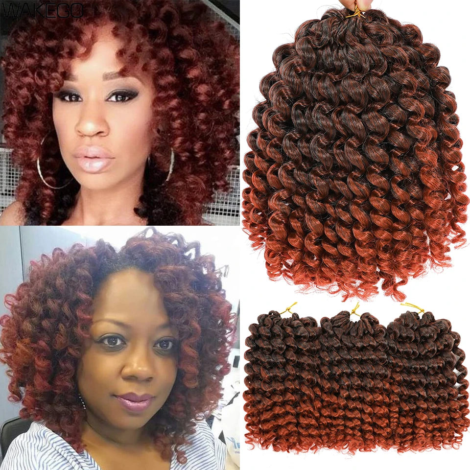 Jamaican Bounce Crochet Hair 8 Inches Curly