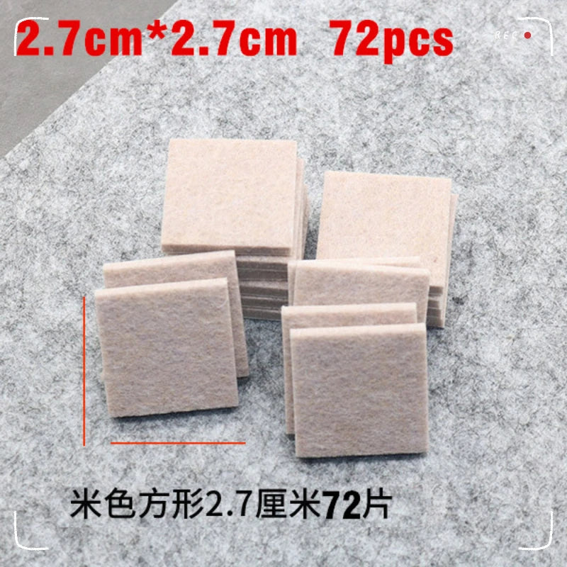 20mm Felt Chair Leg Pads 5mm Thick Floor Scratch Protector Mat Mute Non-slip Self Adhesive DIY Furniture Accessories