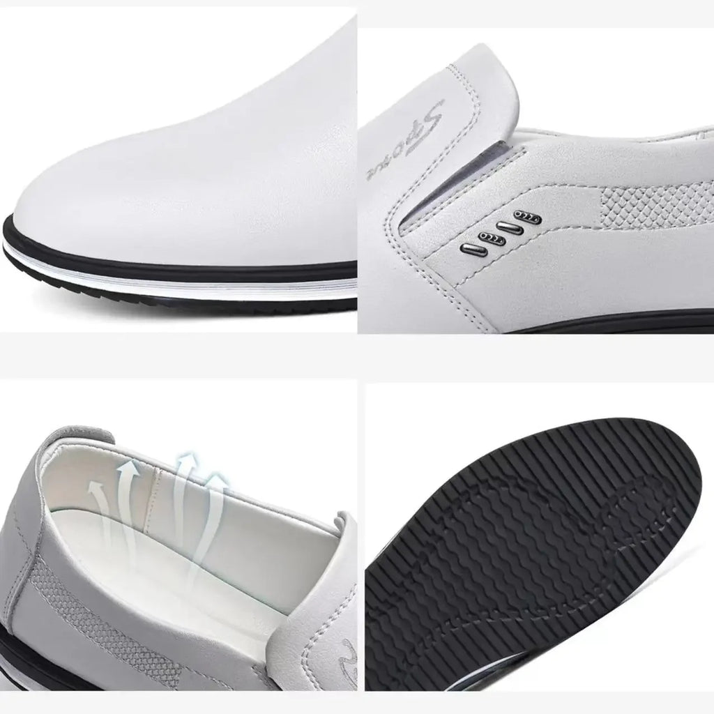 Men Leather Loafers Driving Moccasins Shoes