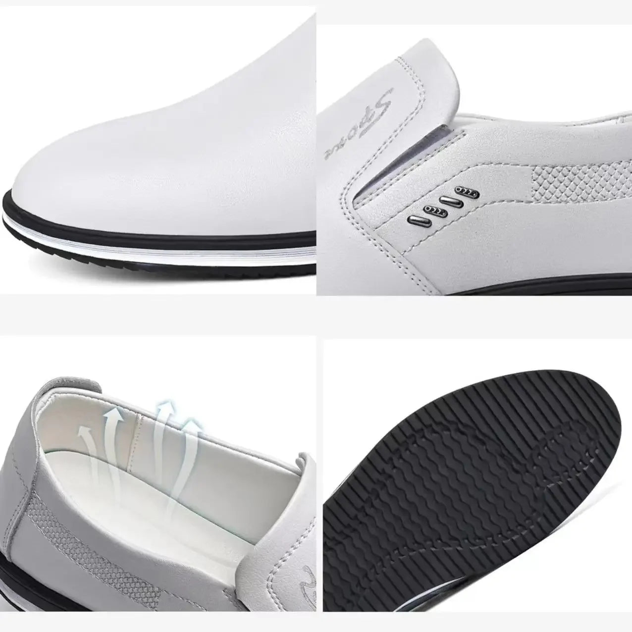 Men Leather Loafers Driving Moccasins Shoes