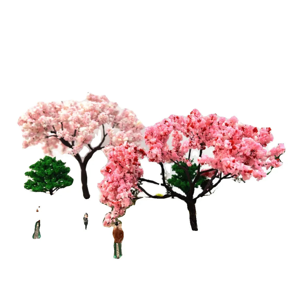 Scene model tree peach tree cherry tree micro-landscape garden rockery landscaping sand table DIY manual model material custom