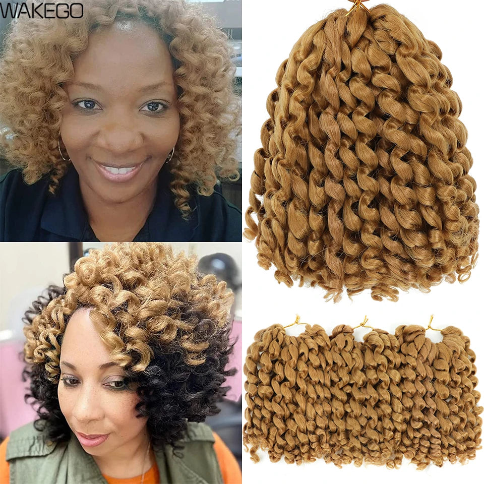 Jamaican Bounce Crochet Hair 8 Inches Curly