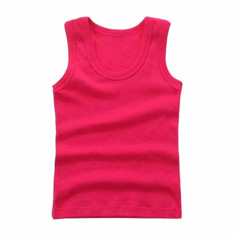 Kids Cotton Vest Tank Top 2-12Y