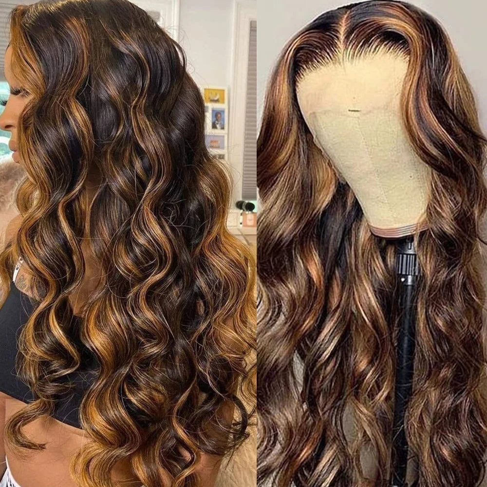 HD Lace Frontal Wig - Honey Blonde Body Wave