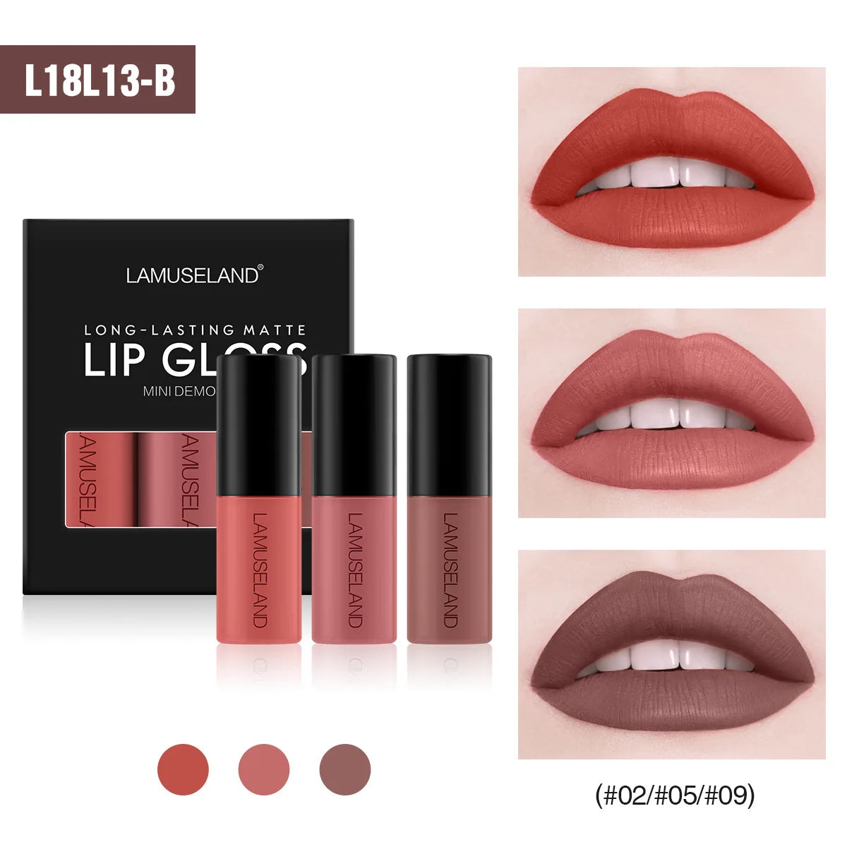 Mini Liquid Lip Gloss 12 Colors Matte 24H