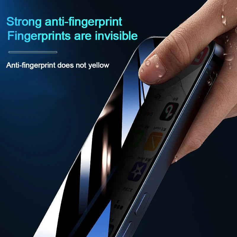 1-4Pcs Anti Spy Tempered Glass For iPhone 16 14 13 11 15Pro Max Mini 7 8 Plus Privacy Screen Protector for iPhone 15 X XR XS MAX