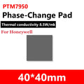 Honeywell- PTM7950 Thermal Pad 8.5 W/mk Phase Change Silicone Pad Laptop CPU GPU Thermal Conductive Paste Cooling Grease Pads
