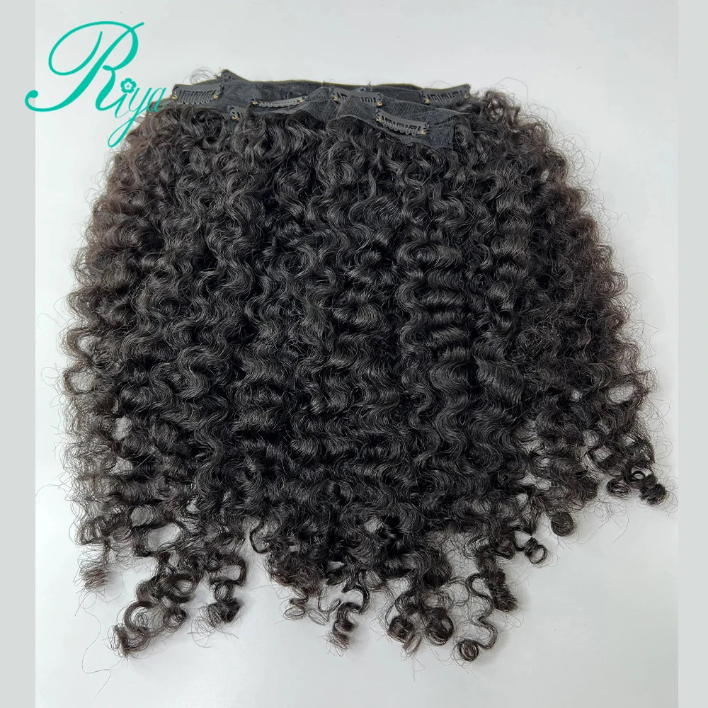 Clip In Human Hair Extensions Burmese Curly