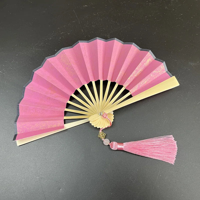 4-6 Inch Mini Folding Fan Portable DIY Painting Children'S Fan Ancient Style Held Dance Fans Party Wedding Summer Fan Accessorie