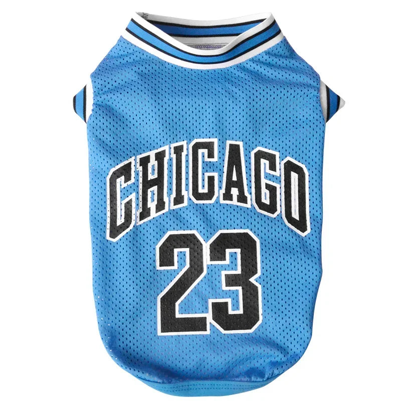 Mesh Breathable Dog Basketball Jersey