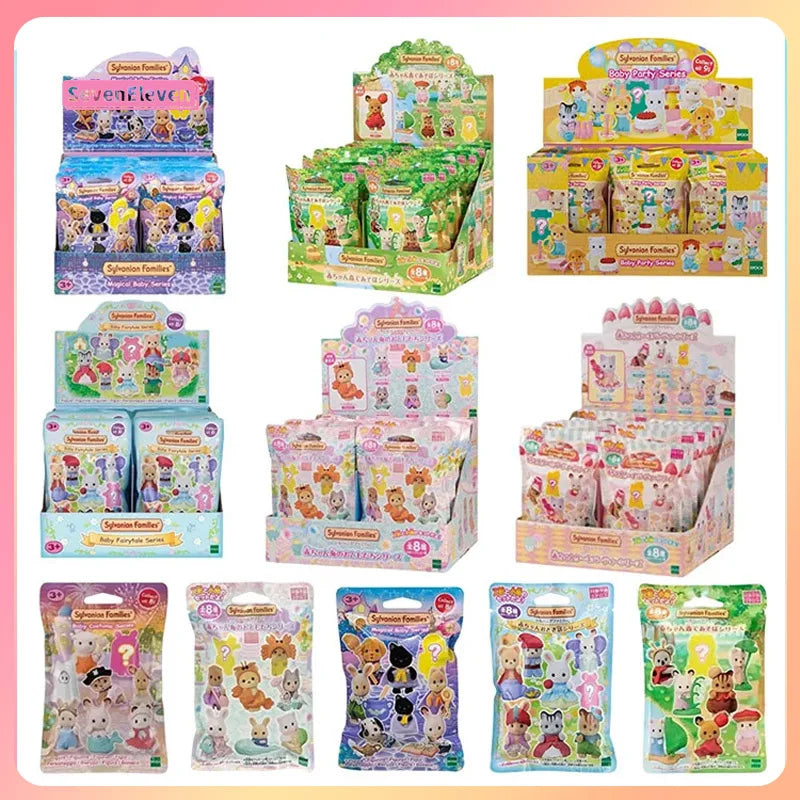 Sylvanian Families Baby Doll Dress Up Fashionable Hairstyle Doll Sylvania Toy For Girls Room Ornament Chritsmas Gift For Kid