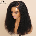 Unice Hair 200% Density Kinky Curly 7x5 Glueless Wig Human Hair Pre Cut Pre Bleached Pre Plucked Lace Front Human Hair Wigs