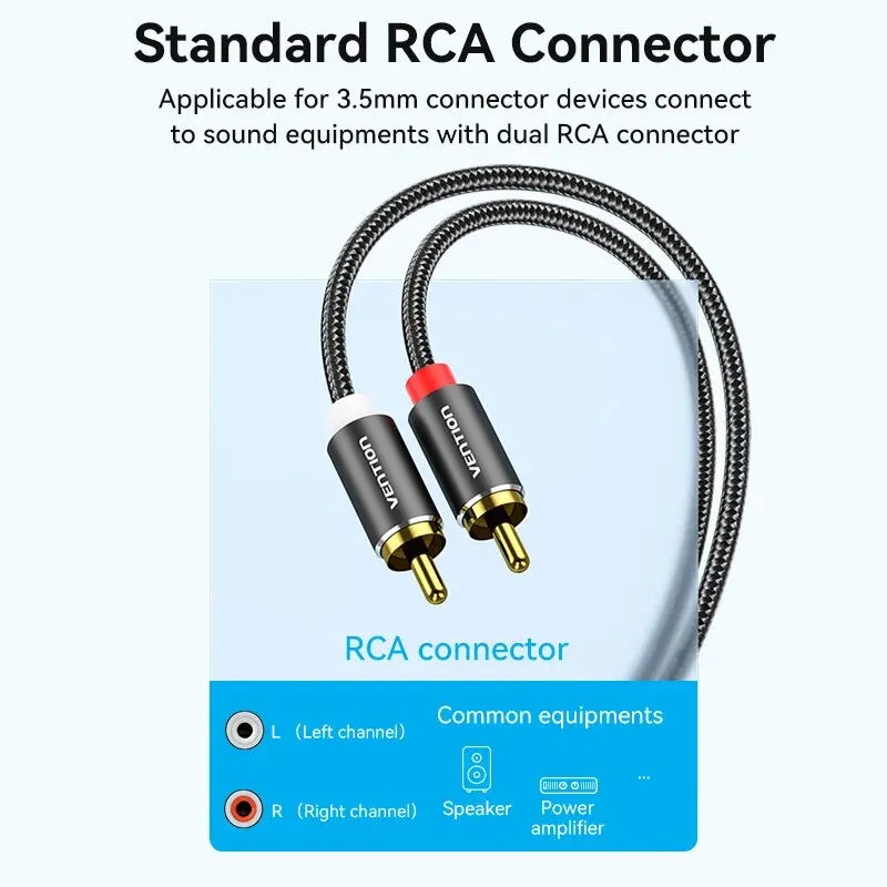 Vention 3.5mm to 2RCA Audio Cable