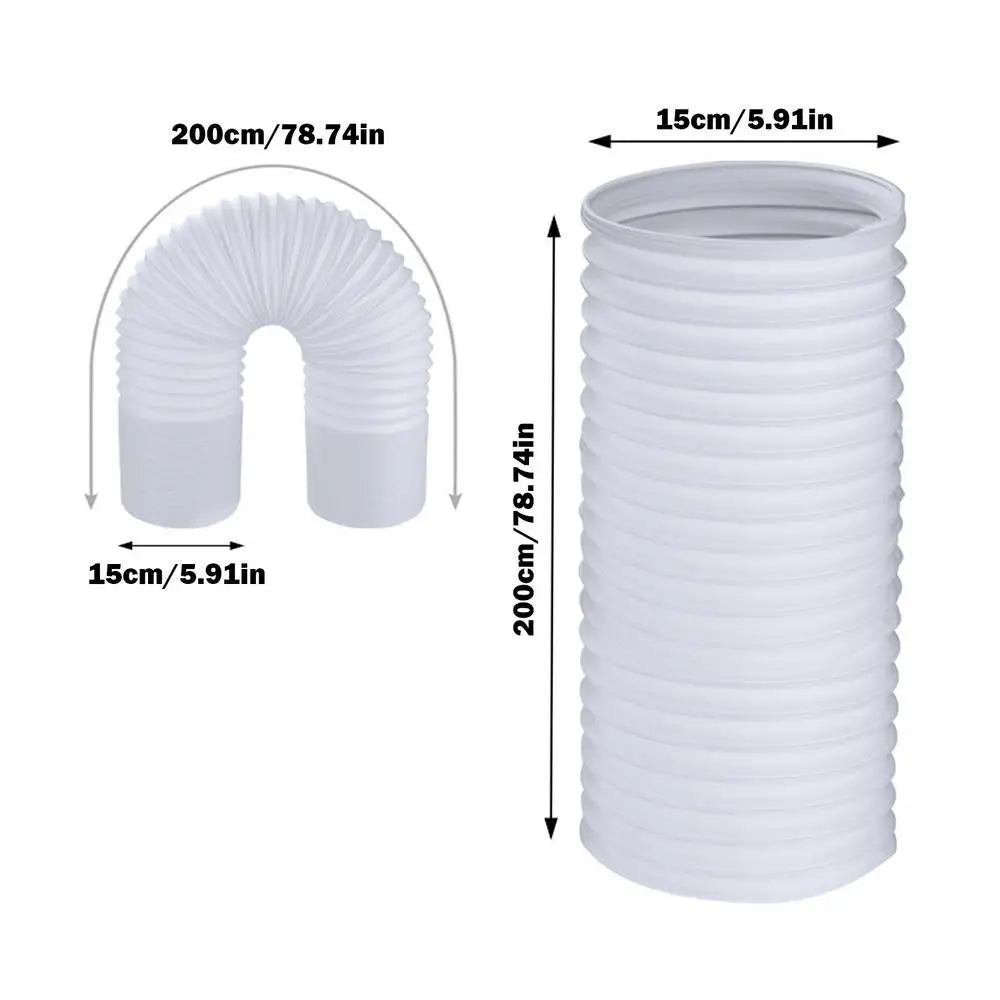 Air Conditioner Hose 5.1/5.9 Inch Diameter Exhaust Hose For Portable Air Conditioner Exhaust Hose For Portable AC Vent