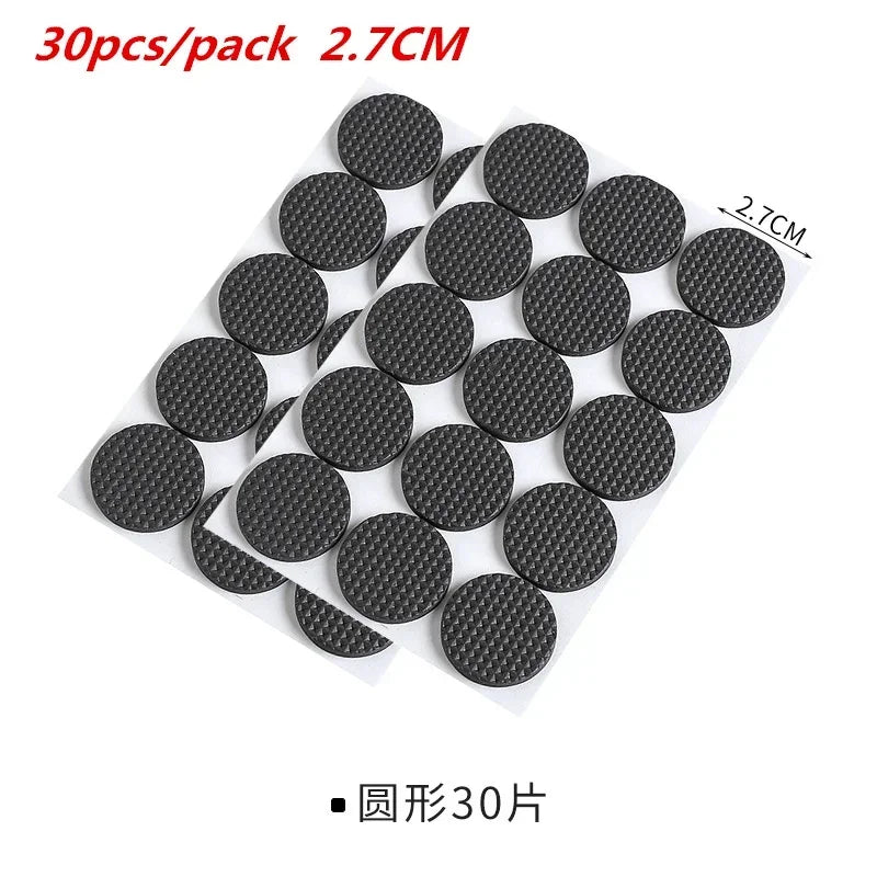 2-48PCS Chair Leg Pads Floor Protectors for Furniture Legs Table Leg Covers Round Bottom Anti Slip Floor Pads Rubber Feet